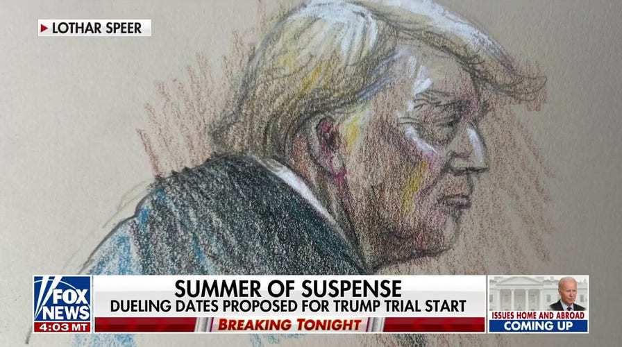 Dueling dates proposed for Trump trial start