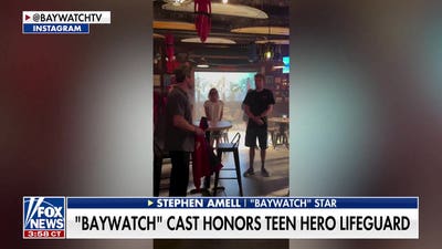 ‘Baywatch’ cast honors teen lifeguard who rescued 10-year-old boy from surf