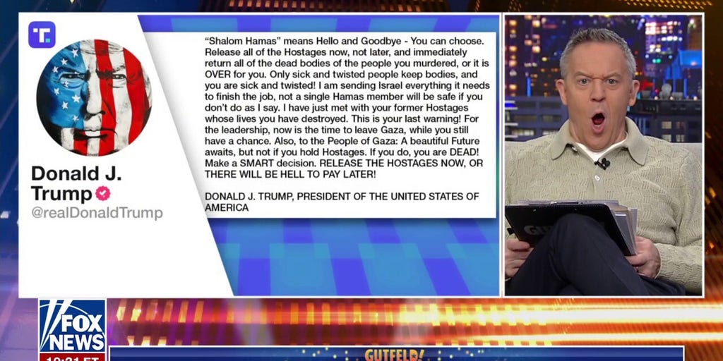 'Gutfeld!' praises Trump's ultimatum to Hamas