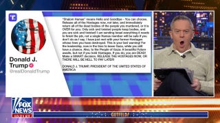 'Gutfeld!' praises Trump's ultimatum to Hamas  - Fox News