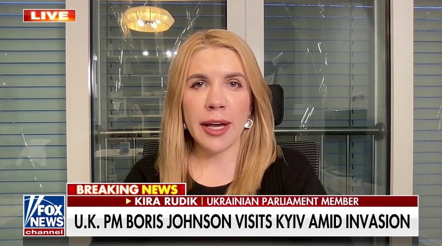 Ukrainian politician invites Biden to walk the streets of Kyiv like Boris Johnson, Kira Rudik tells Eric Shawn
