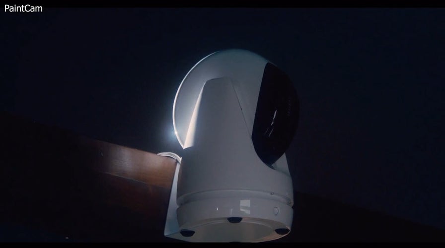 This security camera fires paintballs and tear gas