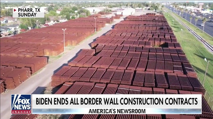 $50M in steel panels rusting in Texas as Biden ends all contracts to complete border wall