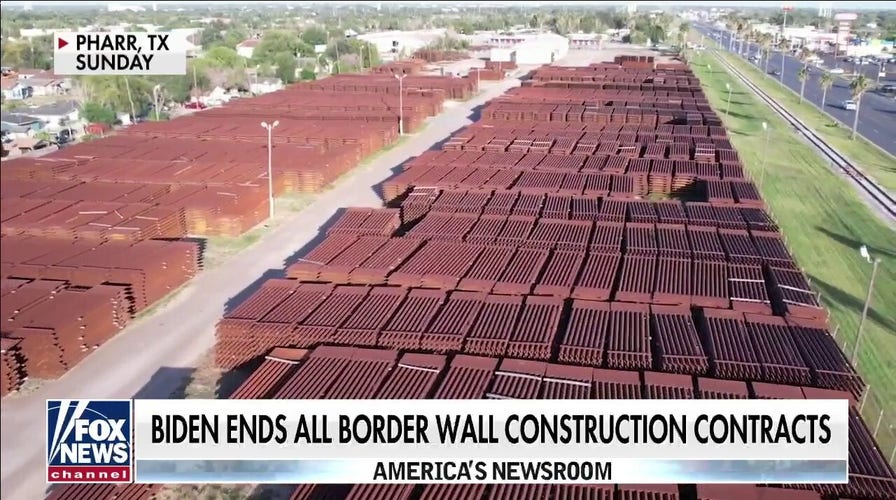 $50M in steel panels rusting in Texas as Biden ends all contracts to complete border wall