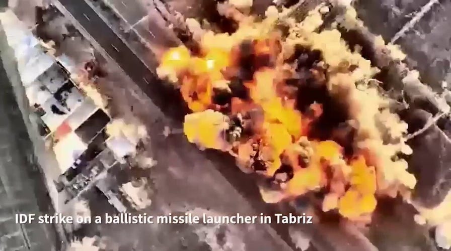 IDF video shows onslaught connected mobile ballistic rocket launcher successful Iran
