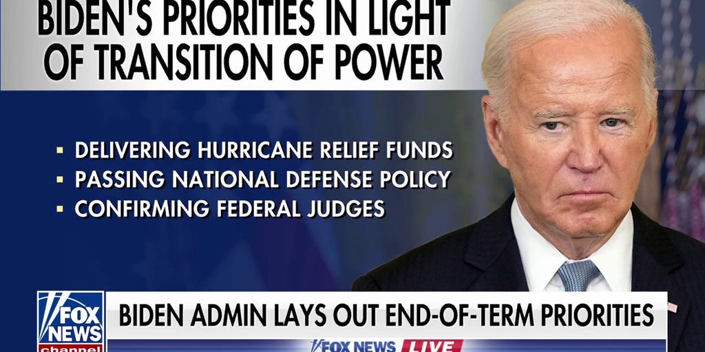 Biden prepares to hand power over to Trump, lays out end-of-term priorities