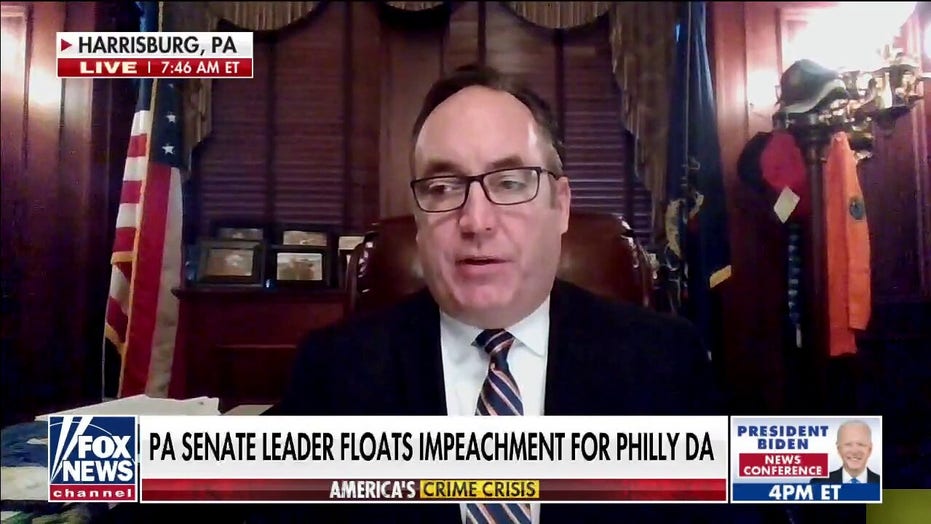 Pennsylvania Senate leader calls for impeachment of liberal Philly DA: ‘We have a real crisis’