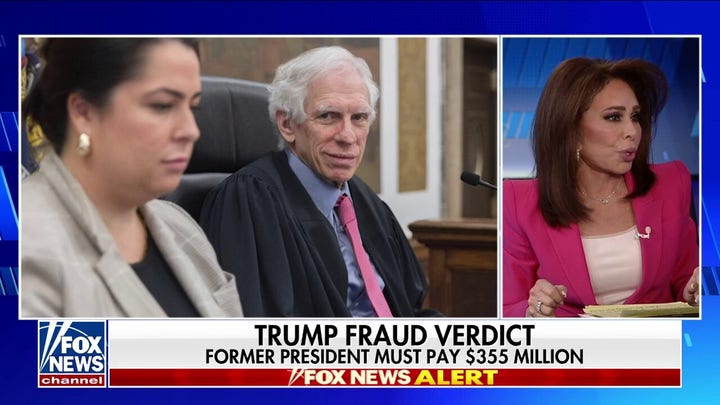 Judge Jeanine on outcome of NY civil fraud case: This is what third world countries do