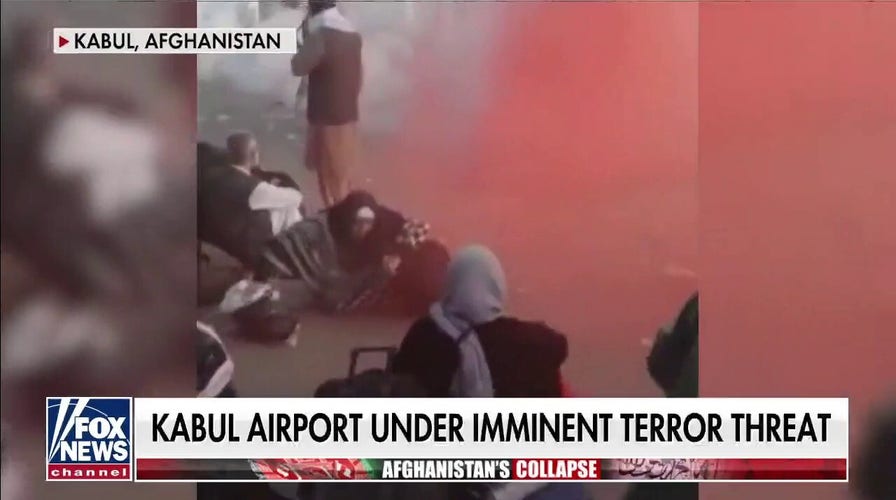 Taliban using tear gas outside Kabul airport