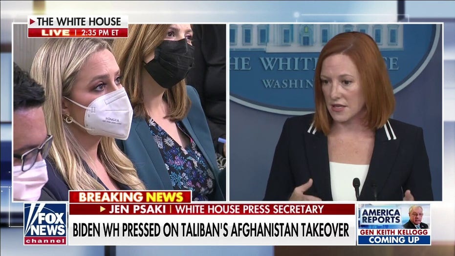 Psaki says Biden admin will ‘judge the Taliban by their actions’