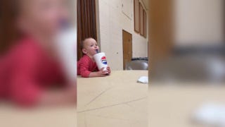 Man's soda is stolen by young toddler - Fox News