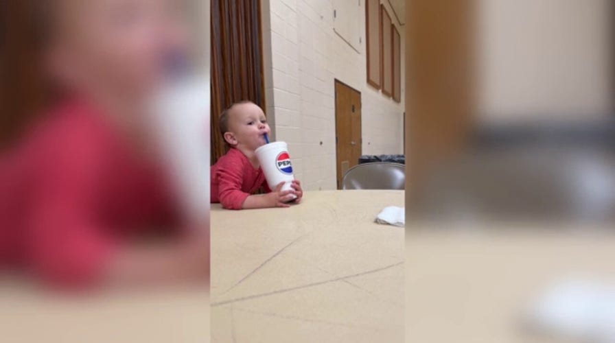 Man's soda is stolen by young toddler