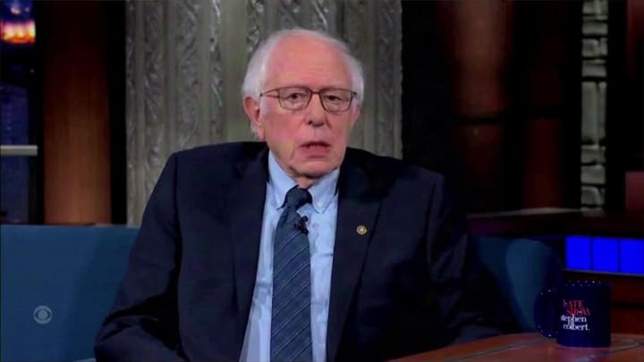 Bernie Sanders la oligarquía criticando a la CBS durante su aparición en el programa «Late Show» de la cadena