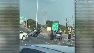 Video shows terrified toddlers in diapers stranded on Texas highway after being ejected during crash - Fox News