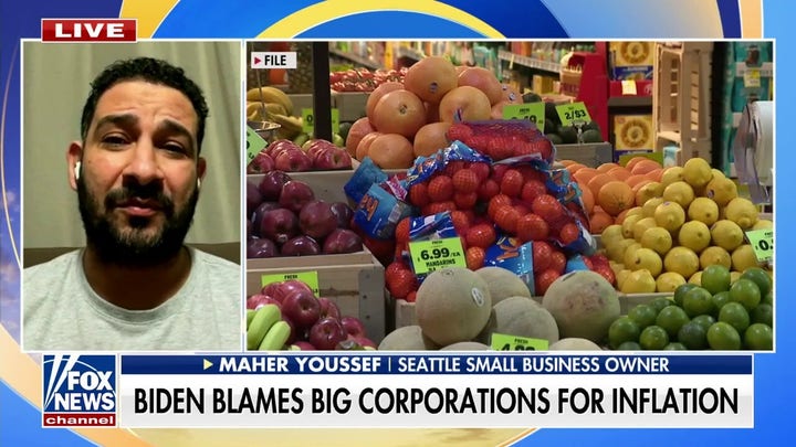 Seattle business owner slams Biden for blaming corporations for inflation: 'I am ashamed he's my president'