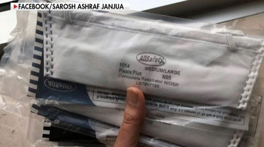 Police officer pulls over doctor for speeding, gives her his masks