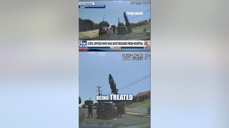 Wild LA car chase escalates into gunfight, officer shot in bulletproof vest