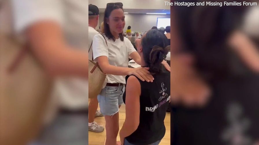 Gal Gadot visits families of Hamas hostages