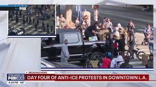 Group hands out riot gear masks during Los Angeles anti-ICE riots