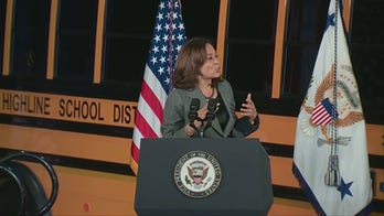 Kamala Harris touts 'yellow school buses' during Seattle appearance