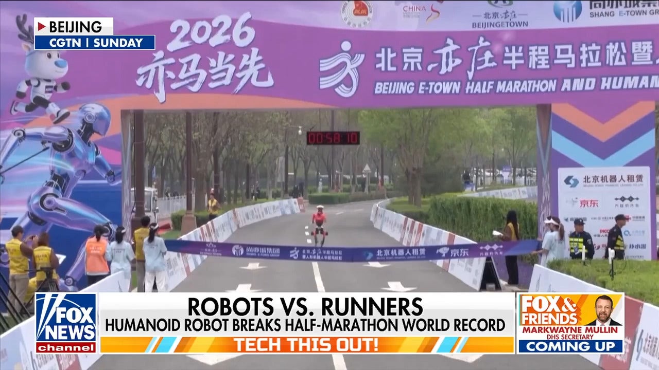 Humanoid robot breaks half-marathon record