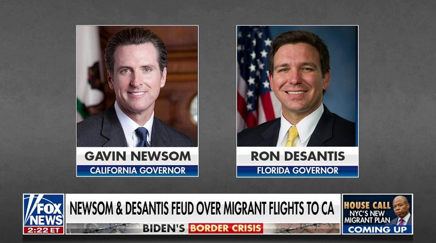 Newsom and DeSantis fight over migrant flights