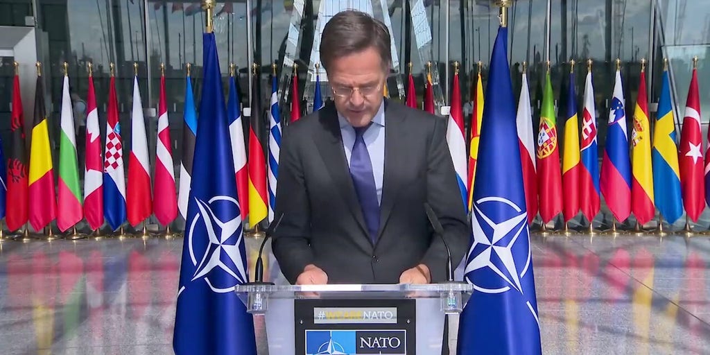 NATO Secretary-General Mark Rutte speaks after Russia violates Polish airspace