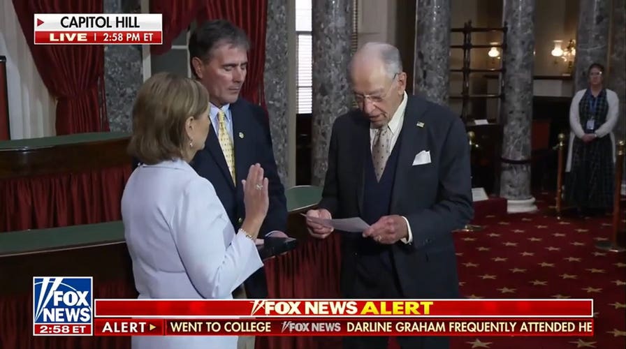 Darline Graham sworn in to succeed late brother Lindsey as senator