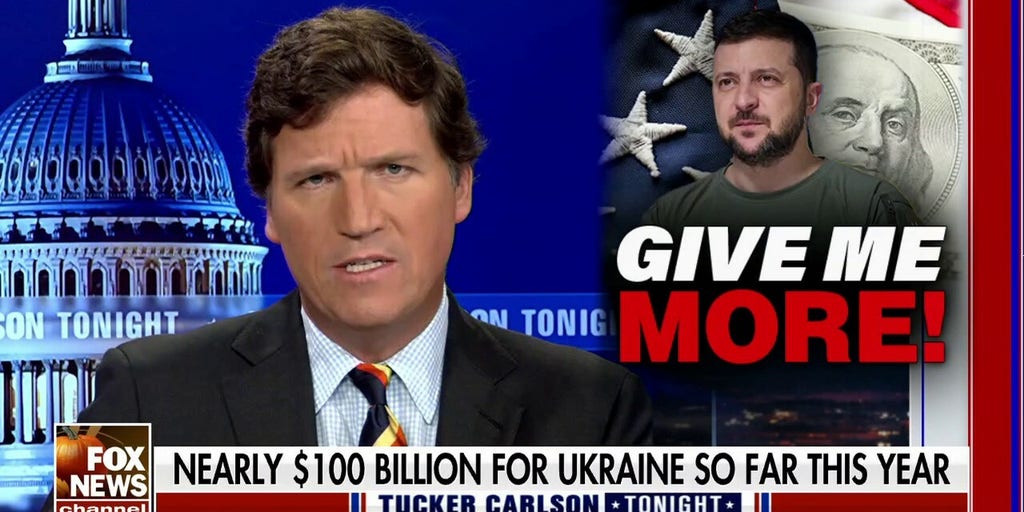 Tucker Carlson: Where does Zelenskyy get off 'demanding' money from US? | Fox News Video