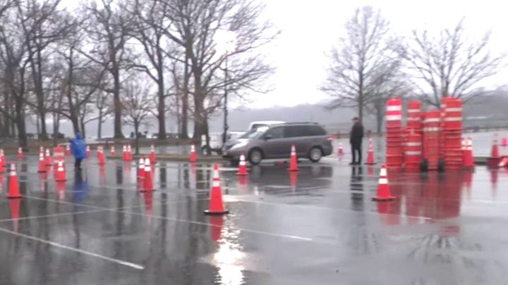 Coronavirus drive-thru testing site opens in New Rochelle, NY