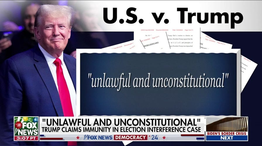 Trump claims immunity in election interference case