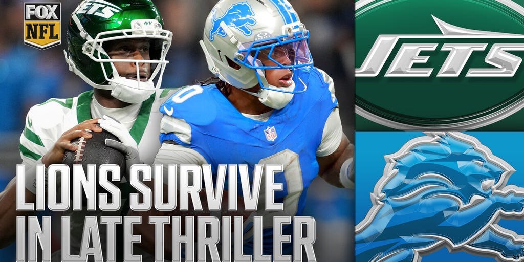 Jahmyr Gibbs shines as Lions hold on to win CLUTCH back-and-forth affair against Jets