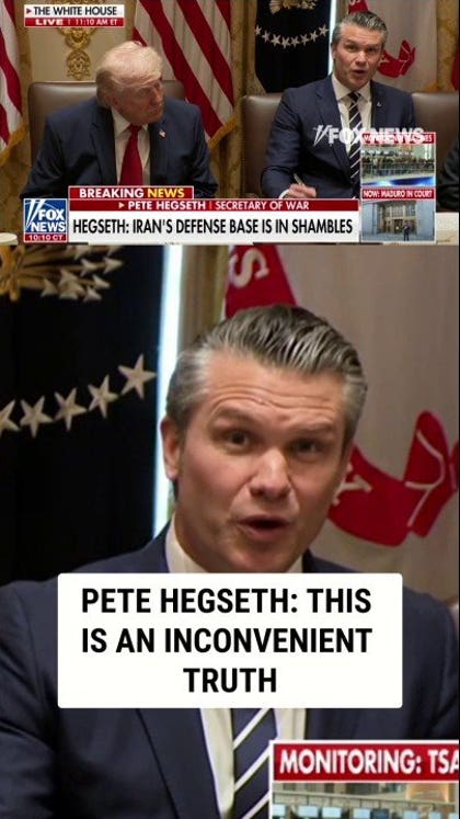Pete Hegseth: This is an inconvenient truth