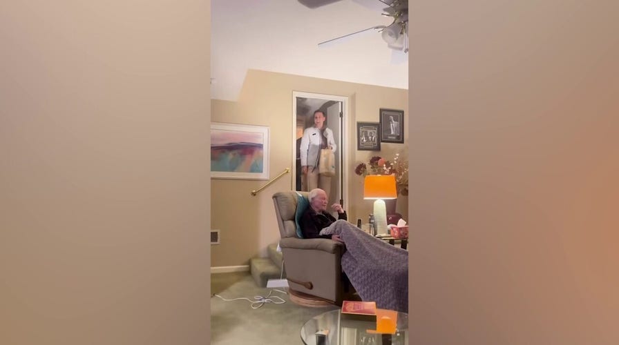 Viral video captures family's 'Grandparents Christmas' surprise