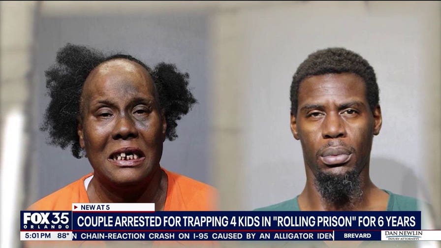 Florida couple accused of abusing children who were kept in truck cab