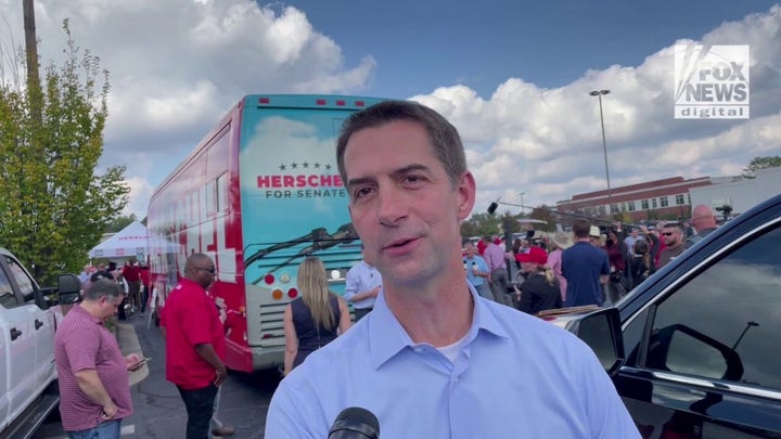 Sen. Tom Cotton discusses his campaign trail efforts on behalf of fellow Republicans.