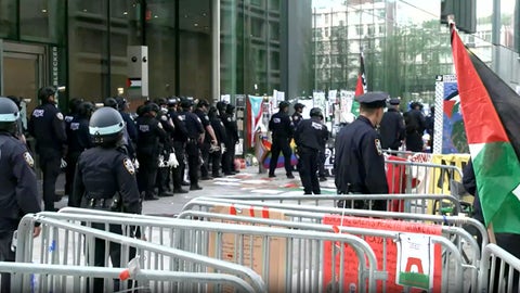 WATCH LIVE: NYPD going into NYU tent city to break up anti-Israel rebels on campus - Fox News