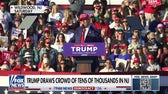 Trump hits Biden on economy, immigration and anti-Israel protests in massive rally