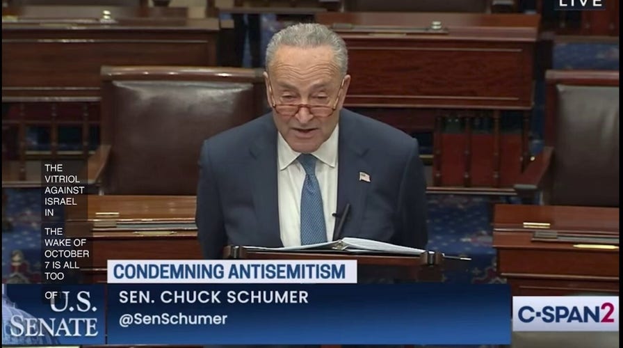 Schumer Decries Antisemitism In Impassioned Senate Speech: ‘Jewish ...