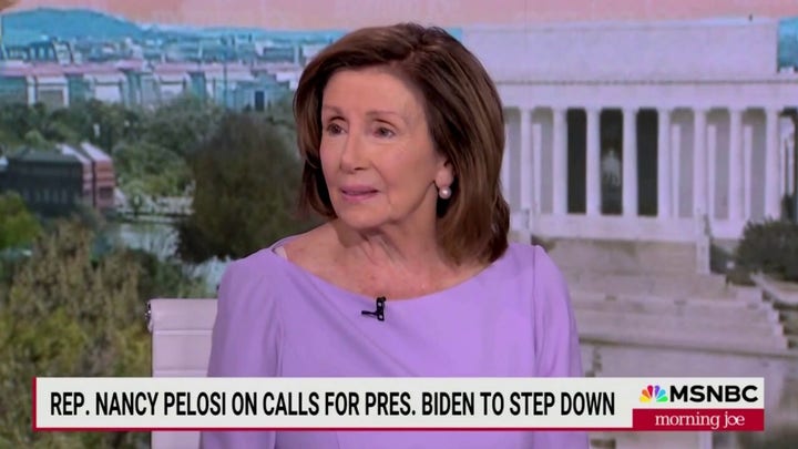 Pelosi cagey on Biden staying in race: 'I want him to do whatever he decides'