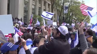 Pro-Israel crowd rallies at MIT, waves American, Israeli flags  - Fox News