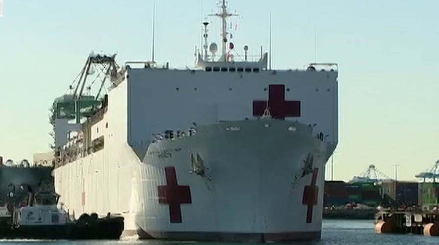 USNS Mercy eases the strain on the healthcare system in Los Angeles