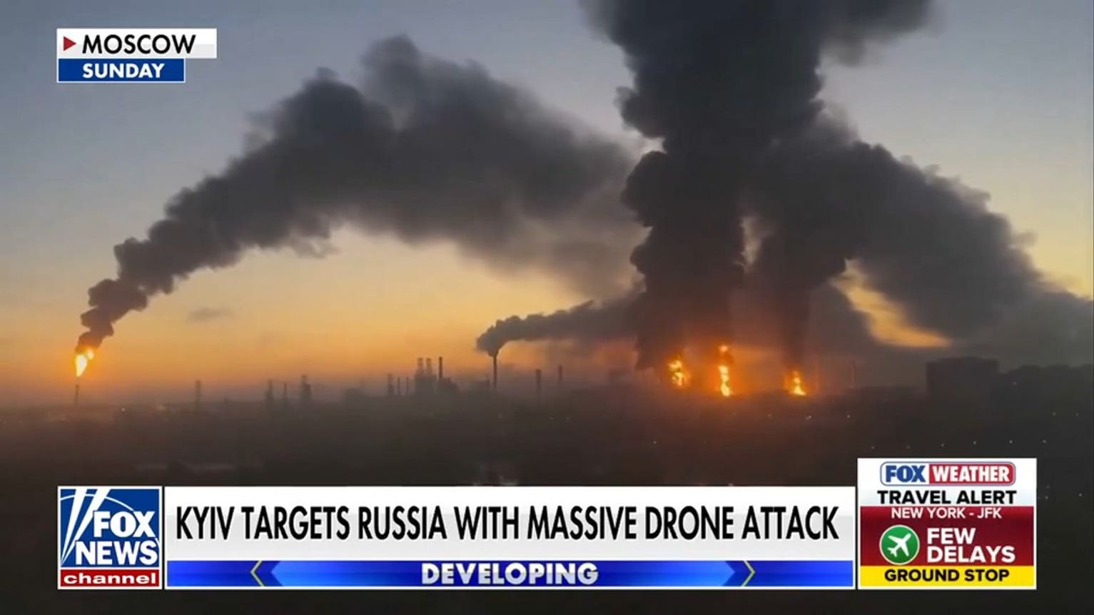 Ukraine hits Russian oil refinery in massive drone attack