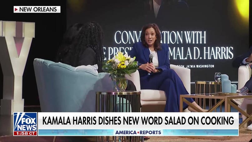 Kamala Harris mocked for 'word salad' cooking comments