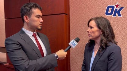 Women's sports advocate Kim Jones interview after speaking at Senate hearing