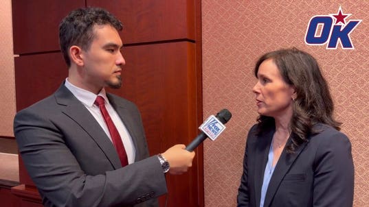 Women's sports advocate Kim Jones interview after speaking at Senate hearing