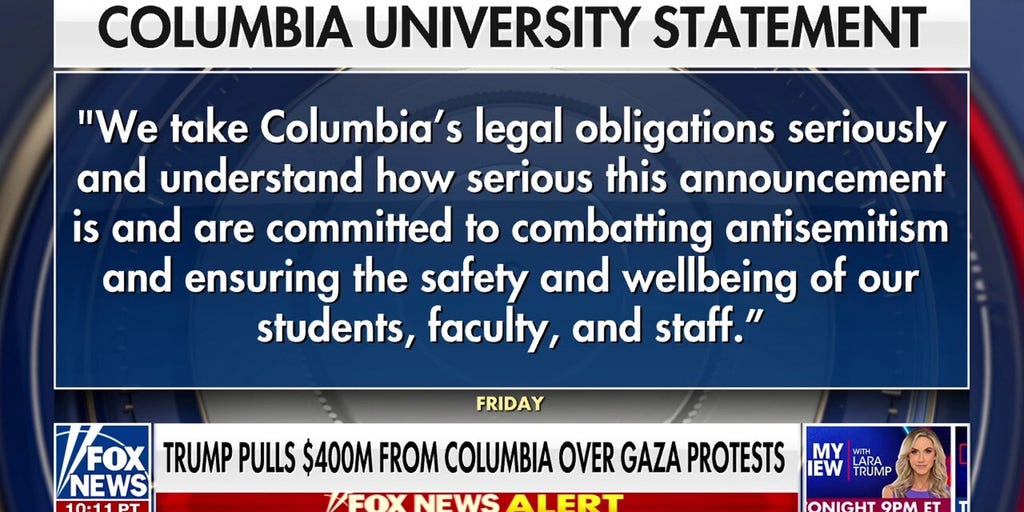 Columbia University pledges to combat antisemitism after Trump pulls federal funding