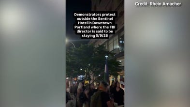 Protesters gather at Portland hotel over Kash Patel rumors
