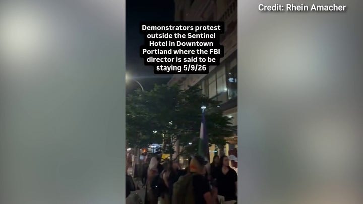 Protesters gather at Portland hotel over Kash Patel rumors
