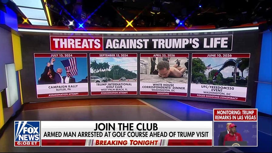 Weapons, ammunition and fake badge found on suspect arrested at Trump’s California golf club